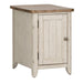 Liberty Farmhouse Reimagined Door Chair Side Table w/ Charging in Antique White - Furniture Max (Falls Church,VA) *