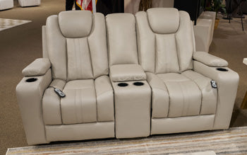 Elevate Edges Glider Reclining Loveseat with Console - Furniture Max (Falls Church,VA) *