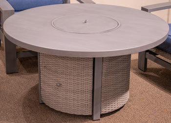 Half Moon Beach Outdoor Fire Pit Table - Furniture Max (Falls Church,VA) *