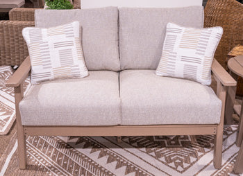 Grover Beach Outdoor Loveseat with Cushion - Furniture Max (Falls Church,VA) *