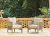 Spooners Cove Outdoor Lounge Chair with Cushion (Set of 2) - Furniture Max (Falls Church,VA) *