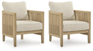 Spooners Cove Outdoor Lounge Chair with Cushion (Set of 2) - Furniture Max (Falls Church,VA) *