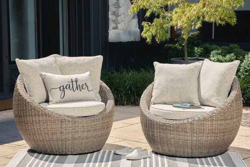 Danson Swivel Lounge with Cushion (Set of 2) - Furniture Max (Falls Church,VA) *