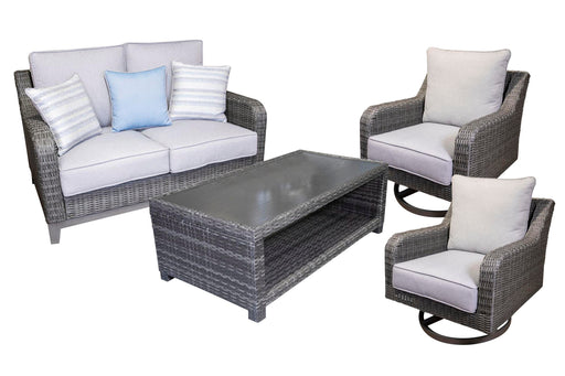 Elite Park Outdoor Loveseat, Lounge Chairs and Cocktail Table - Furniture Max (Falls Church,VA) *