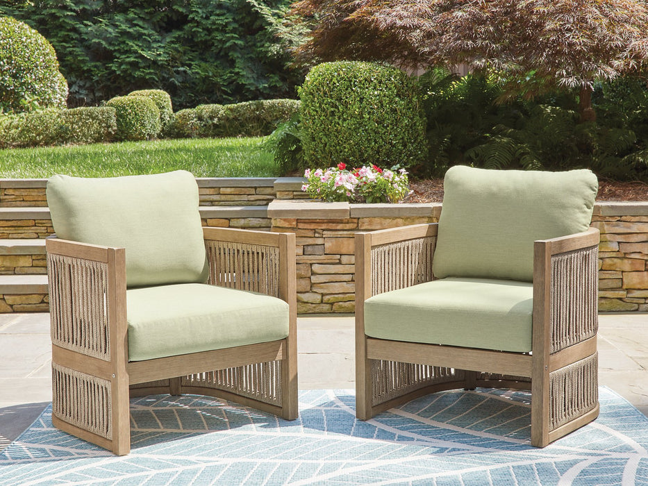 Serena Shores Outdoor Lounge Chair (Set of 2) - Furniture Max (Falls Church,VA) *