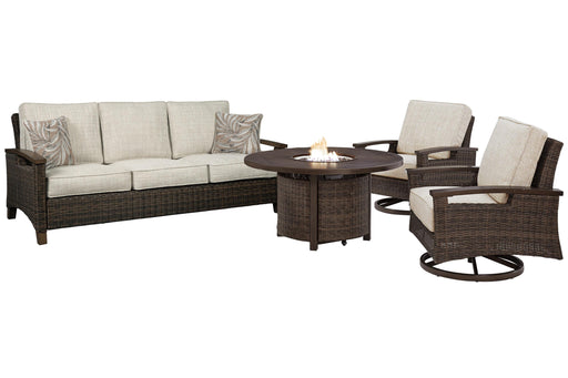 Paradise Trail Outdoor Sofa, Lounge Chairs and Fire Pit Table - Furniture Max (Falls Church,VA) *