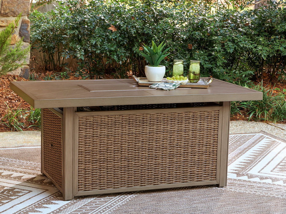 Laguna Heights Outdoor Fire Pit Table - Furniture Max (Falls Church,VA) *