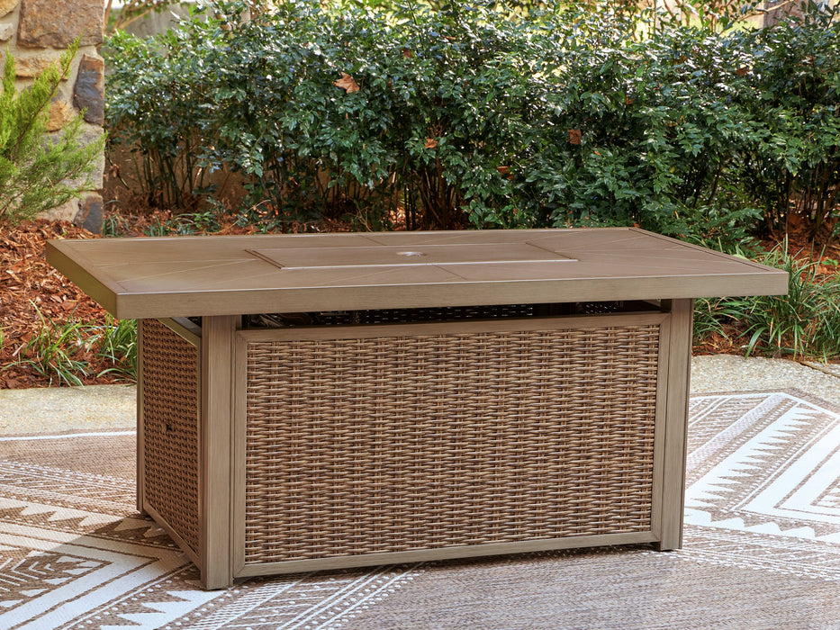 Laguna Heights Outdoor Fire Pit Table - Furniture Max (Falls Church,VA) *