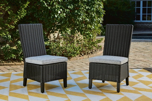 Beachcroft Outdoor Side Chair with Cushion (Set of 2) - Furniture Max (Falls Church,VA) *