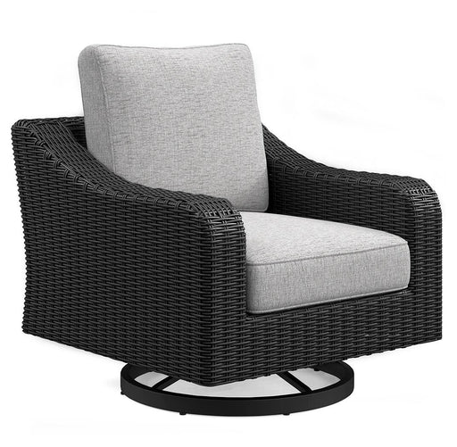 Beachcroft Outdoor Swivel Lounge with Cushion - Furniture Max (Falls Church,VA) *