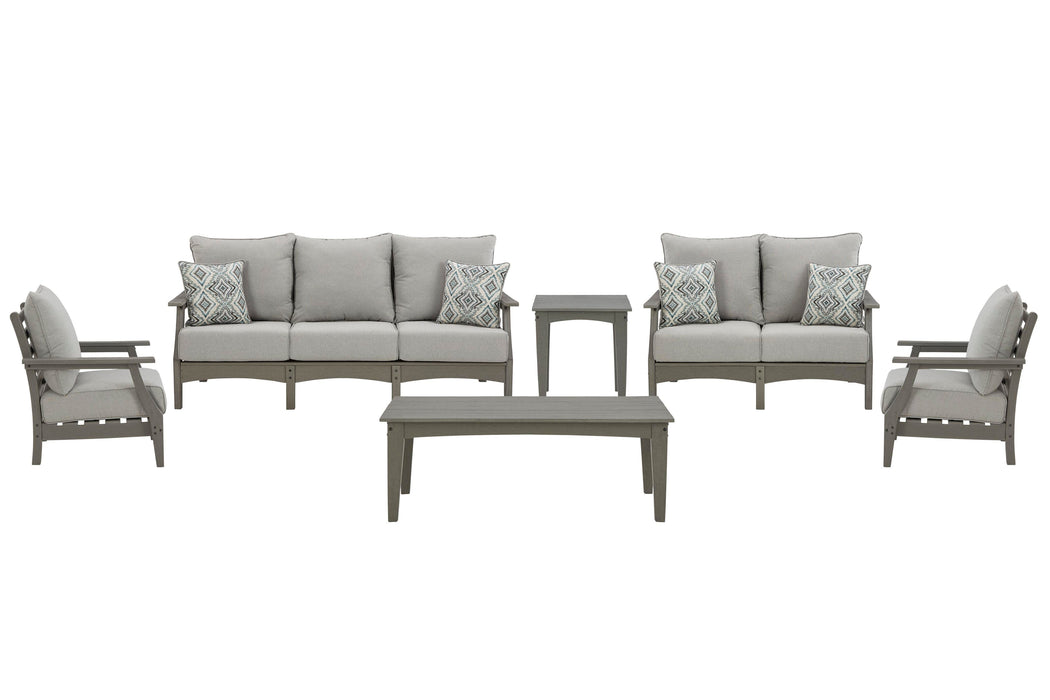 Visola Outdoor Sofa and Loveseat Set - Furniture Max (Falls Church,VA) *