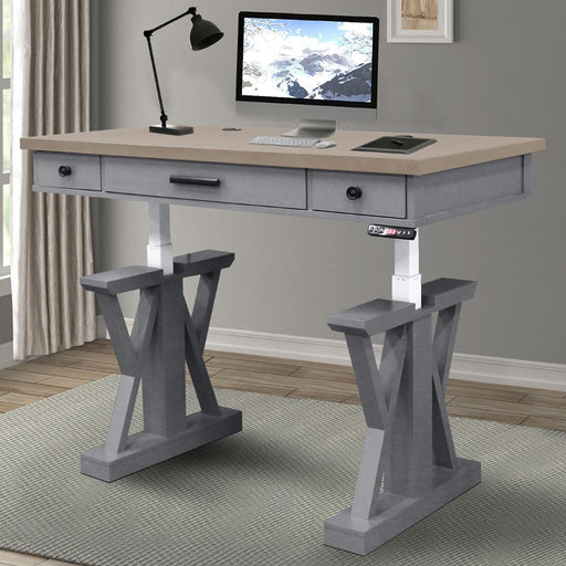 Parker House Americana Modern 56 in. Lift Desk Top and Base Cover in Dove - Furniture Max (Falls Church,VA) *