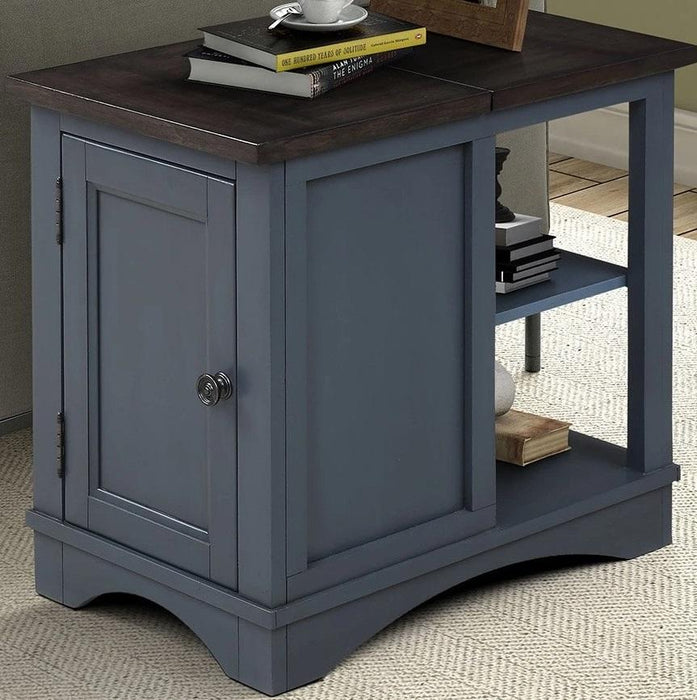 Parker House Americana Modern Chairside Table in Denim - Furniture Max (Falls Church,VA) *
