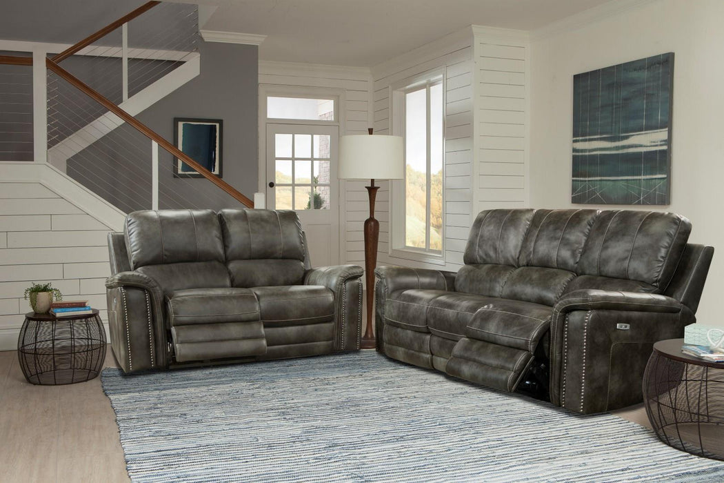 Parker House Belize Loveseat Dual PWR Recliner w/ USB & PWR Headrest in Ash - Furniture Max (Falls Church,VA) *