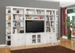 Parker House Boca 6 Piece Entertainment Wall with Ladder in Cottage White - Furniture Max (Falls Church,VA) *