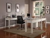 Parker House Boca 6-Piece U-Shaped Modular Desk Office in Cottage White - Furniture Max (Falls Church,VA) *