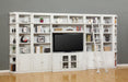 Parker House Boca 9-Piece Library Wall  in Cottage White - Furniture Max (Falls Church,VA) *