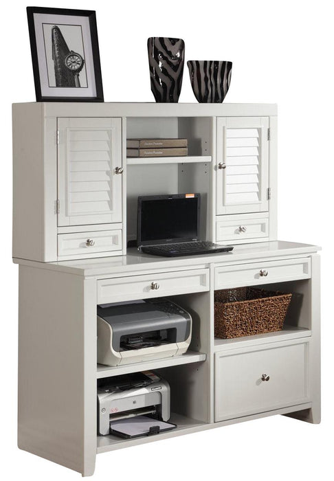 Parker House Boca Credenza and Hutch in Cottage White - Furniture Max (Falls Church,VA) *