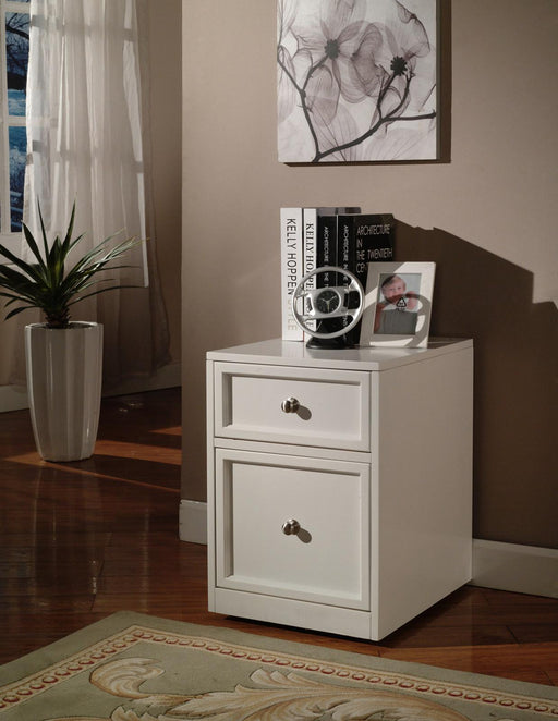Parker House Boca 5-Piece L-Shaped Modular Office Credenza in Cottage White - Furniture Max (Falls Church,VA) *