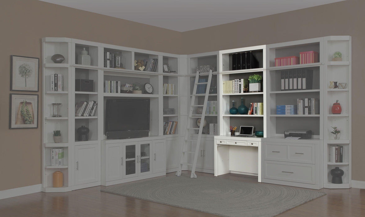 Parker House Catalina 40" Library Desk & Hutch in Cottage White - Furniture Max (Falls Church,VA) *