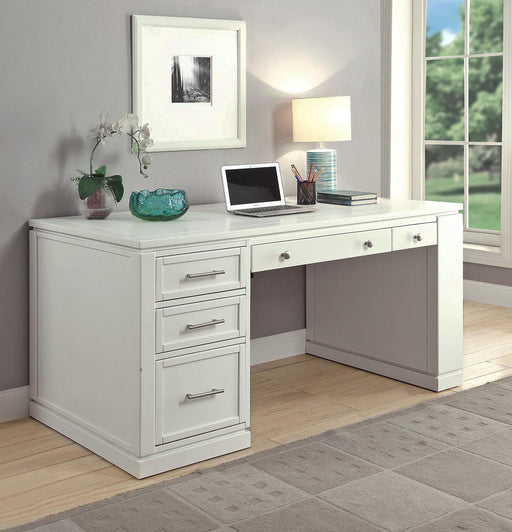 Parker House Catalina 60" Writing Desk w/PWR CTR & USB in Cottage White - Furniture Max (Falls Church,VA) *