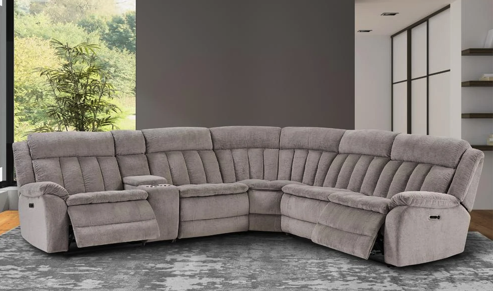 Parker House Furniture Cuddler Power Left Arm Facing Recliner in Laurel Dove - Furniture Max (Falls Church,VA) *