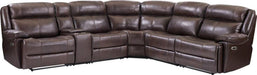 Parker House Furniture Eclipse Power Left Arm Facing Recliner in Florence Brown - Furniture Max (Falls Church,VA) *