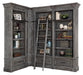 Parker House Gramercy Park 3pc Corner Museum Bookcase in Vintage Burnished Smoke - Furniture Max (Falls Church,VA) *