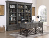 Parker House Gramercy Park 3pc Museum Bookcase in Vintage Burnished Smoke-3 - Furniture Max (Falls Church,VA) *