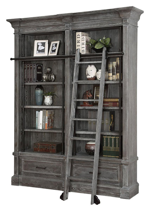 Parker House Gramercy Park 2pc Museum Bookcase in Vintage Burnished Smoke-2 - Furniture Max (Falls Church,VA) *