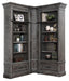 Parker House Gramercy Park 2pc Museum Bookcase in Vintage Burnished Smoke-2 - Furniture Max (Falls Church,VA) *
