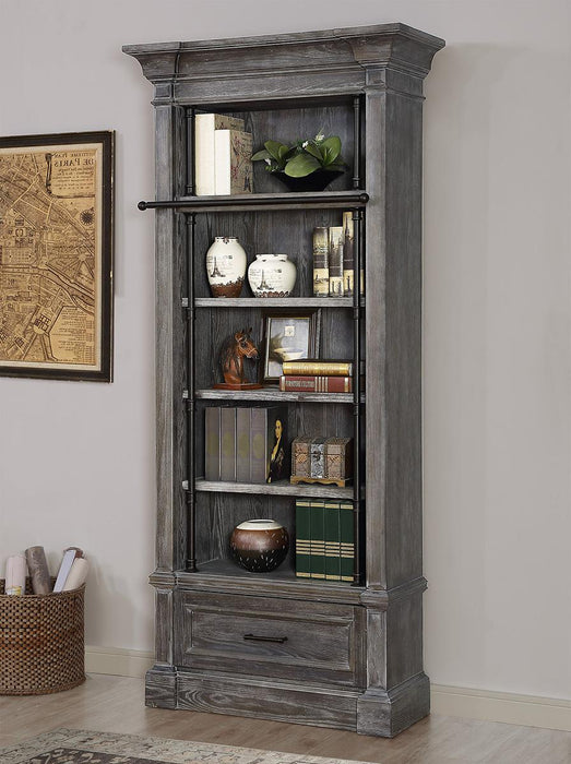 Parker House Gramercy Park Museum Bookcase in Vintage Burnished Smoke - Furniture Max (Falls Church,VA) *