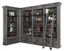 Parker House Gramercy Park 3pc Corner Museum Bookcase in Vintage Burnished Smoke - Furniture Max (Falls Church,VA) *