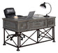 Parker House Gramercy Park Writing Desk in Vintage Burnished Smoke - Furniture Max (Falls Church,VA) *