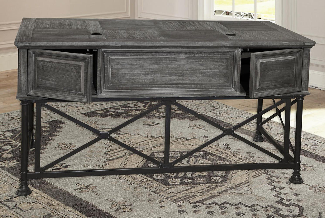 Parker House Gramercy Park Writing Desk in Vintage Burnished Smoke - Furniture Max (Falls Church,VA) *