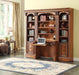 Parker House Huntington 4 Piece Library Desk Wall in Vintage Pecan - Furniture Max (Falls Church,VA) *