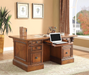 Parker House Huntington Double Pedestal Executive Desk in Vintage Pecan - Furniture Max (Falls Church,VA) *