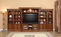 Parker House Huntington Expandable Inset Entertainment Wall in Vintage Pecan - Furniture Max (Falls Church,VA) *