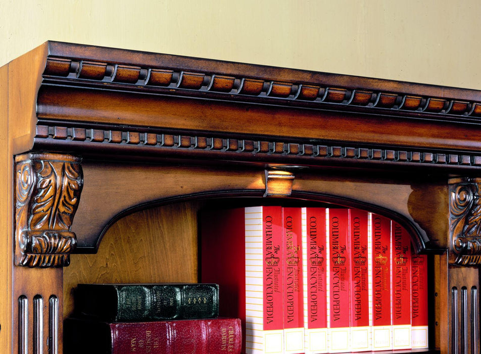 Parker House Huntington 6 Piece Library Desk Wall in Vintage Pecan - Furniture Max (Falls Church,VA) *