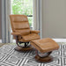 Parker House Knight Manual Reclining Swivel Chair and Ottoman Butterscotch - Furniture Max (Falls Church,VA) *