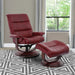 Parker House Knight Manual Reclining Swivel Chair and Ottoman Rouge - Furniture Max (Falls Church,VA) *