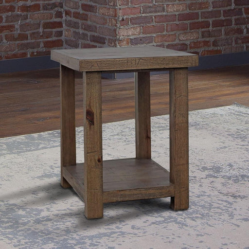 Parker House Lapaz Chairside Table in Rustic Worn Pine - Furniture Max (Falls Church,VA) *