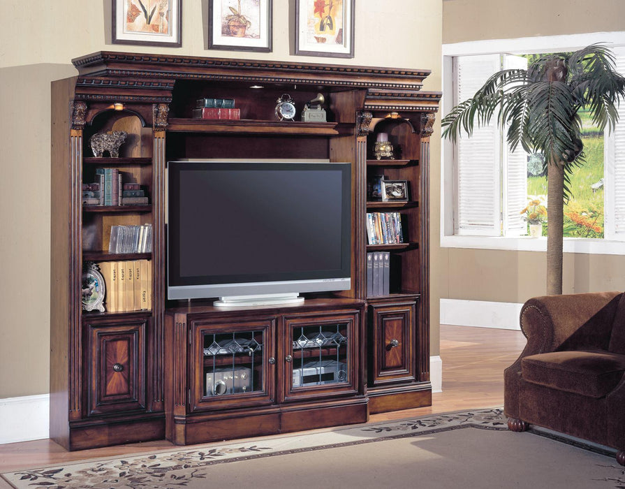 Parker House Huntington Expandable Spacesaver Entertainment Wall in Vintage Pecan - Furniture Max (Falls Church,VA) *
