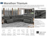 Parker House Marathon Power Right Arm Facing Recliner in Titanium - Furniture Max (Falls Church,VA) *