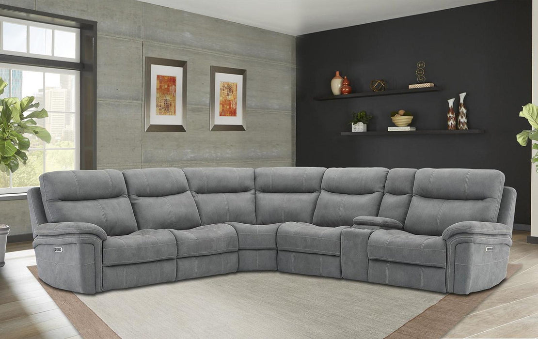 Parker House Mason LAF Chair Recliner Power with USB and Power Headrest in Carbon - Furniture Max (Falls Church,VA) *