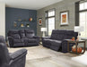 Parker House Mason Sofa Dual Reclining Power with USB Charging Port and Power Headrest in Charcoal - Furniture Max (Falls Church,VA) *
