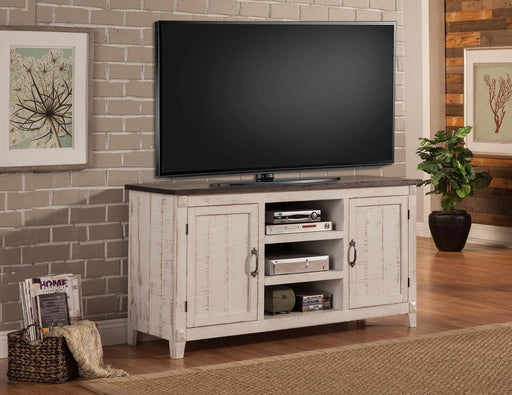 Parker House Mesa 63" TV Console in Antique White - Furniture Max (Falls Church,VA) *
