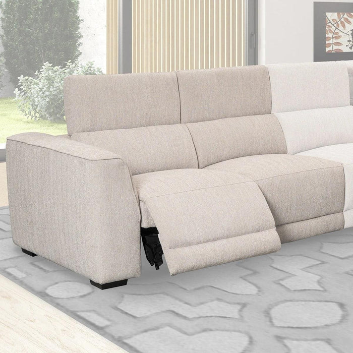 Parker House Noho Power Left Arm Facing Loveseat in Bisque - Furniture Max (Falls Church,VA) *