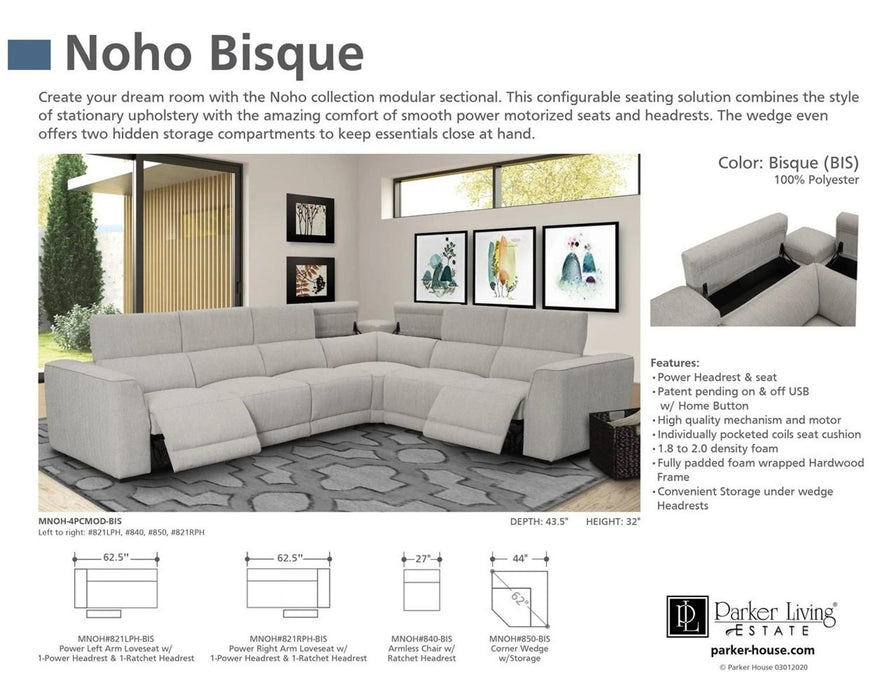Parker House Noho Corner Wedge in Bisque - Furniture Max (Falls Church,VA) *