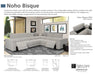 Parker House Noho Armless Chair in Bisque - Furniture Max (Falls Church,VA) *